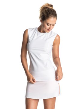 roxy, ROXY & Courrèges - Lycra à manches courtes, WHITE (wbb0) Roxy X Courreges - Cap Sleeve Rash Vest ERJWR03100