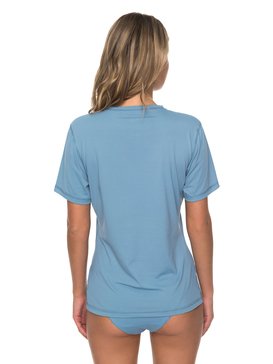 roxy, Enjoy Waves - Licra de Manga Corta con Protección Solar UPF 50 para Mujer, BLUE SHADOW (bkq0) Enjoy Waves - Short Sleeve UPF 50 Rash Vest for Women ERJWR03222