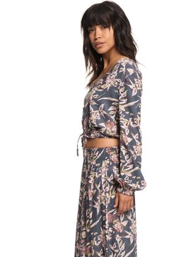 roxy, Morning Ritual - Top de manga larga, TURBULENCE PENDULUM (kym6) Morning Ritual - Long Sleeve Top ERJWT03229