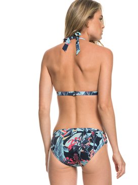 roxy, ROXY Essentials - Ensemble de bikini triangle foulard, DRESS BLUES FANTASTIC GARDEN S (btk6) ROXY Essentials - Halter Bikini Set ERJX203246