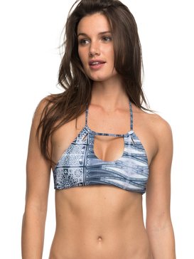 roxy, Strappy Love - Parte De Arriba De Bikini Corta para Mujer, DRESS BLUES SWIM CHIEF PRADO (btk7) Strappy Love - Crop Bikini Top for Women ERJX303521