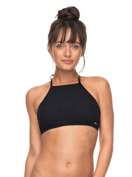 roxy, Surf Memory - Haut de maillot de bain pour Femme, ANTHRACITE (kvj0) Surf Memory - Crop Bikini Top for Women ERJX303592