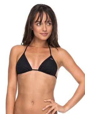 roxy, Surf Memory - Haut de maillot de bain triangle pour Femme, ANTHRACITE (kvj0) Surf Memory - Tiki Tri Bikini Top for Women ERJX303658