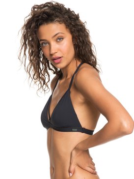 roxy, Softly Love - Top de Tri Bikini Fijo, TRUE BLACK (kvj0) Softly Love - Fixed Tri Bikini Top ERJX303722