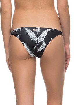 roxy, Strappy Love - Parte de abajo de bikini tipo surfista para Mujer, ANTHRACITE LOVE LETTER (kvj8) Strappy Love - Surfer Bikini Bottoms for Women ERJX403467
