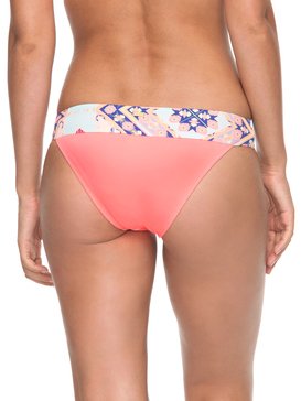 roxy, Aloha ROXY - Braguita de Bikini con Tira Lateral Ancha para Mujer, LADY PINK (mcz0) Aloha ROXY - Scooter Bikini Bottoms for Women ERJX403521