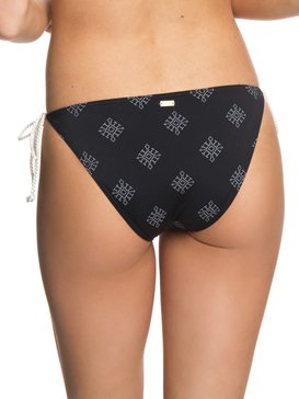 roxy, Take Me To The Sea - Braguita de Bikini con Tira Lateral Ancha para Mujer, ANTHRACITE PEARLY TILES (kvj6) Take Me To The Sea - Scooter Bikini Bottoms for Women ERJX403527