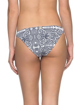 roxy, Girl Of The Sea - Braguita de Bikini con Tira Lateral Ancha para Mujer, MARSHMALLOW TRIBAL VIBES STRIP (wbt4) Girl Of The Sea - Scooter Bikini Bottoms for Women ERJX403530