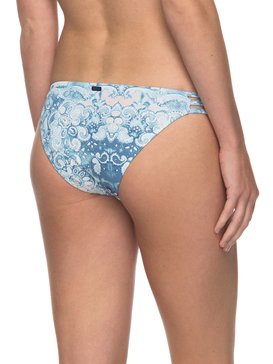 roxy, Softly Love - Braguita de Bikini para Surf Reversible para Mujer, MARSHMALLOW MIAMI ON SUNSET (xwbm) Softly Love - Reversible Surfer Bikini Bottoms for Women ERJX403539