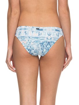 roxy, Softly Love - Braguita de Bikini Reversible con Tira Lateral Ancha para Mujer, MARSHMALLOW MIAMI ON SUNSET (xwbm) Softly Love - Reversible Scooter Bikini Bottoms for Women ERJX403541