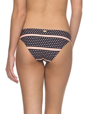 roxy, Pop Swim - Braguita de Bikini con Tira Lateral Ancha para Mujer, TROPICAL PEACH RAIN DAZE STRIP (mdr3) Pop Swim - Scooter Bikini Bottoms for Women ERJX403548