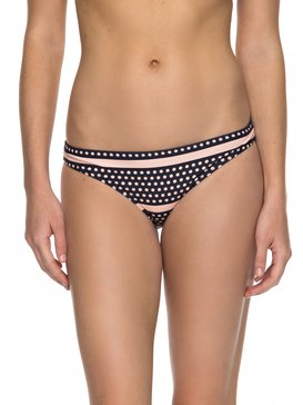 roxy, Pop Swim - Braguita de Bikini con Tira Lateral Ancha para Mujer, TROPICAL PEACH RAIN DAZE STRIP (mdr3) Pop Swim - Scooter Bikini Bottoms for Women ERJX403548