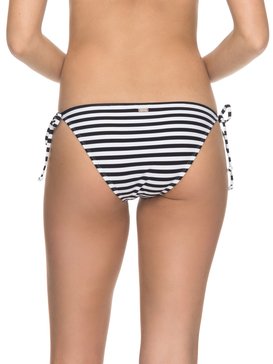 roxy, ROXY Essentials - Braguita de Bikini con Tira Lateral Ancha, BRIGHT WHITE BASIC STRIPE (wbb3) ROXY Essentials - Scooter Bikini Bottoms ERJX403558