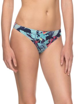 roxy, ROXY Essentials - Bas de bikini Surfer pour Femme, DRESS BLUES FANTASTIC GARDEN S (btk6) ROXY Essentials - Surfer Bikini Bottoms for Women ERJX403559