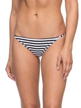 roxy, ROXY Essentials - Braguita de Bikini Mini para Mujer, BRIGHT WHITE BASIC STRIPE (wbb3) ROXY Essentials - Mini Bikini Bottoms for Women ERJX403560