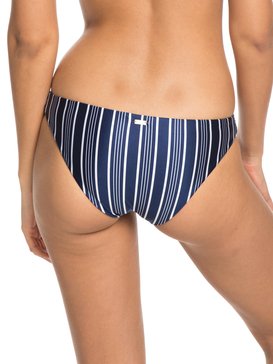 roxy, Urban Waves - Bas de bikini couvrance naturelle pour Femme, MEDIEVAL BLUE SWIM VERTICAL ST (bte3) Urban Waves - Regular Bikini Bottoms for Women ERJX403621
