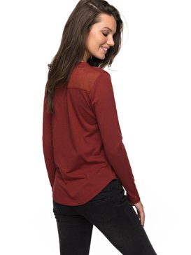 roxy, Air Potato Jungly Triangle - T Shirt à manches longues pour Femme, SYRAH (rra0) Air Potato Jungly Triangle - Long Sleeve T-Shirt for Women ERJZT04047