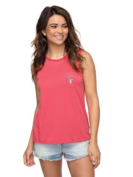 roxy, Time For Another Day A - Camiseta sin Mangas para Mujer, ROUGE RED (mlj0) Time For Another Day A - Sleeveless T-Shirt for Women ERJZT04156