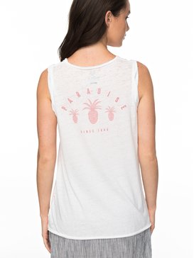 roxy, Футболка без рукавов Time For Another Day A, MARSHMALLOW (wbt0) Time For Another Day A - Sleeveless T-Shirt ERJZT04156