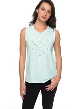 roxy, Time For An Other Year - Tee-shirt sans manches, BLUE LIGHT (bek0) Time For An Other Year - Sleeveless T-Shirt ERJZT04184