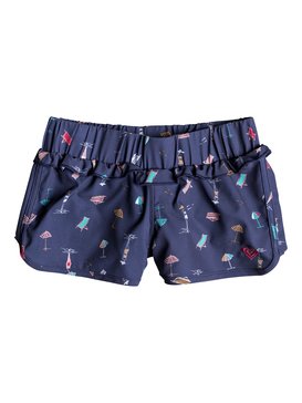 roxy, Tropicool Sunshine - Boardshort pour Fille 2-7 ans, DEEP COBALT ON THE BEACH (bre7) Tropicool Sunshine - Board Shorts for Girls 2-7 ERLBS03025