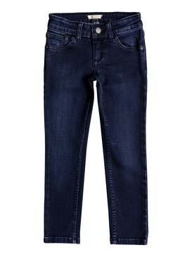 roxy, Adventure Begin - Jeans met slanke pasvorm voor Meisjes 2-7, DARK BLUE (btnw) Adventure Begin - Slim Fit Jeans for Girls 2-7 ERLDP03022