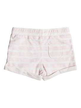 roxy, Laugh And Love Stripe - Shorts de sport pour Fille 2-7 ans, ROSE TAN HEATHER BICO STRIPES (mhb3) Laugh And Love Stripe - Sweat Shorts for Girls 2-7 ERLFB03044