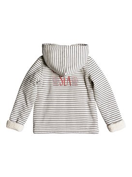 roxy, Warm Smell - Button-Up Hooded Sweatshirt for Girls 2-7, METRO HEATHER SIMPLE STRIPE (ten3) Warm Smell - Button-Up Hooded Sweatshirt for Girls 2-7 ERLFT03150