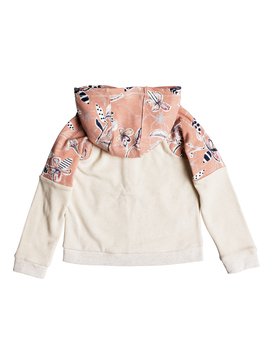 roxy, Sky And Sand - Sweat à capuche zippé pour Fille 2-7 ans, CORAL ALMOND TRELLIS CLIMB (mgl6) Sky And Sand - Zip-Up Hoodie for Girls 2-7 ERLFT03156
