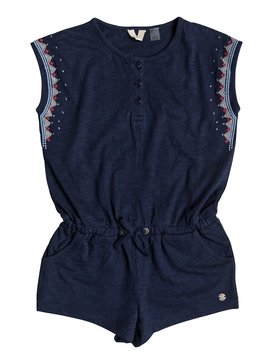 roxy, Define The Future - Combishort sans manches pour Fille 2-7 ans, DRESS BLUES (btk0) Define The Future - Sleeveless Romper for Girls 2-7 ERLKD03040
