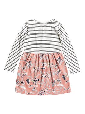 roxy, Meet An Angel - Robe à manches longues pour Fille 2-7 ans, CORAL ALMOND TRELLIS CLIMB (mgl6) Meet An Angel - Long Sleeve Dress for Girls 2-7 ERLKD03053