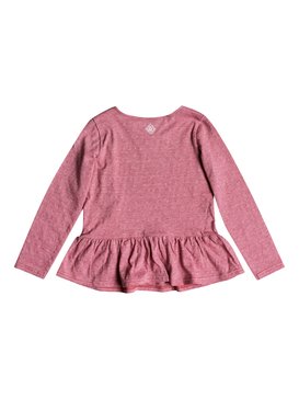 roxy, Love Is Bright - T-shirt manches longues pour Fille 2-7 ans, MINERAL RED (mmz0) Love Is Bright - Long Sleeve Top for Girls 2-7 ERLKT03059