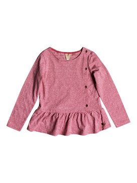 roxy, Love Is Bright - T-shirt manches longues pour Fille 2-7 ans, MINERAL RED (mmz0) Love Is Bright - Long Sleeve Top for Girls 2-7 ERLKT03059