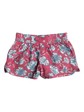 roxy, Meet Me In The City - Short de Viscosa, ROUGE RED ABYSSAL TROPICAL (mlj6) Meet Me In The City - Viscose Shorts ERLNS03014