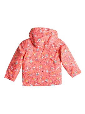 roxy, Mini Jetty - Veste de snow, NEON GRAPEFRUIT_FOXES (nkn9) Mini Jetty - Snow Jacket ERLTJ03004