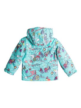 roxy, Mini Jetty Little Miss - Veste de snow, ARUBA BLUE_LITTLE MISS ALPINE (bfk8) Mini Jetty Little Miss - Snow Jacket ERLTJ03007