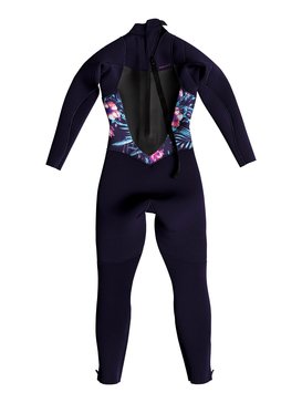 roxy, 4/3mm Syncro Series - Traje de surf GBS con cremallera trasera para Chicas 2-7, BLUE RIBBON (bsn0) 4/3mm Syncro Series - Back Zip GBS Wetsuit for Girls 2-7 ERLW103002