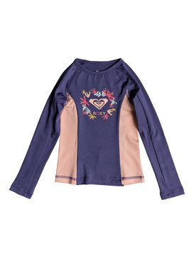 roxy, Simply ROXY - Licra de Manga Larga con Protección Solar UPF 50 para Chicas 2-7, DEEP COBALT (bre0) Simply ROXY - Long Sleeve UPF 50 Rash Vest for Girls 2-7 ERLWR03071