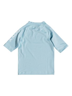 roxy, Whole Hearted - Licra de Manga Corta con Protección Solar UPF 50 para Chicas 2-7, CRYSTAL BLUE (bfa0) Whole Hearted - Short Sleeve UPF 50 Rash Vest for Girls 2-7 ERLWR03074