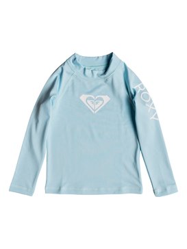 roxy, Whole Hearted - Licra de Manga Larga con Protección Solar UPF 50 para Chicas 2-7, CRYSTAL BLUE (bfa0) Whole Hearted - Long Sleeve UPF 50 Rash Vest for Girls 2-7 ERLWR03075
