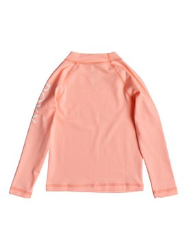 roxy, Whole Hearted - Licra de Manga Larga con Protección Solar UPF 50 para Chicas 2-7, SOUFFLE (mfg0) Whole Hearted - Long Sleeve UPF 50 Rash Vest for Girls 2-7 ERLWR03075