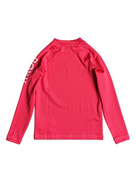 roxy, Whole Hearted - Licra de Manga Larga con Protección Solar UPF 50 para Chicas 2-7, ROUGE RED (mlj0) Whole Hearted - Long Sleeve UPF 50 Rash Vest for Girls 2-7 ERLWR03075
