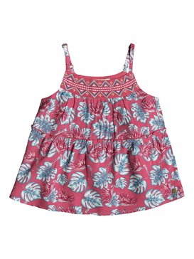 roxy, All Your Heart - Haut à bretelles pour Fille 2-7 ans, ROUGE RED ABYSSAL TROPICAL (mlj6) All Your Heart - Strappy Top for Girls 2-7 ERLWT03019