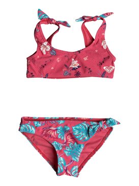 roxy, ROXY Mermaid - Ensemble bikini sport pour Fille 2-7 ans, ROUGE RED TROPICOOL (mlj8) ROXY Mermaid - Athletic Bikini Set for Girls 2-7 ERLX203044