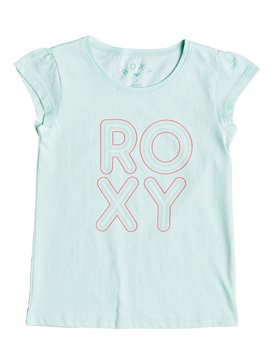 roxy, Moid Bubble Typo - Camiseta de Manga Cap más Corta, BLUE LIGHT (bek0) Moid Bubble Typo - Cap Sleeve T-Shirt ERLZT03115