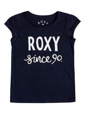 roxy, Moid Sketch Day - T Shirt col rond pour Fille 2-7 ans, DRESS BLUES (btk0) Moid Sketch Day - Cap Sleeve T-Shirt for Girls 2-7 ERLZT03139