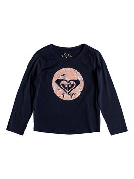 roxy, Never Ages Trellis Logo - Long Sleeve T-Shirt for Girls 2-7, DRESS BLUES (btk0) Never Ages Trellis Logo - Long Sleeve T-Shirt for Girls 2-7 ERLZT03142