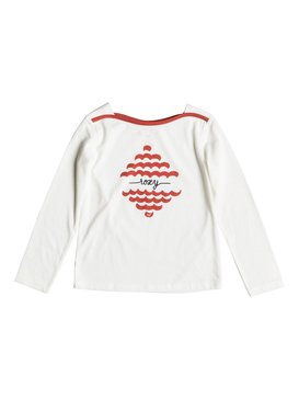 roxy, Take A Breath - T shirt manches longues col V pour Fille 2-7 ans, MARSHMALLOW (wbt0) Take A Breath - Long Sleeve Top for Girls 2-7 ERLZT03152