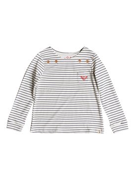 roxy, Sweet Creature - T shirt manches longues col V pour Fille 2-7 ans, DRESS BLUES SIMPLE STRIPE (xbwb) Sweet Creature - Long Sleeve Top for Girls 2-7 ERLZT03153
