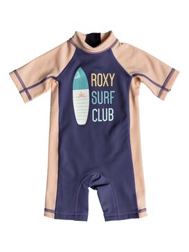 roxy, Baby On The Waves - Short Sleeve One-Piece UPF 50 Rashguard, DEEP COBALT (bre0) Baby On The Waves - Short Sleeve One-Piece UPF 50 Rashguard ERNWR03010